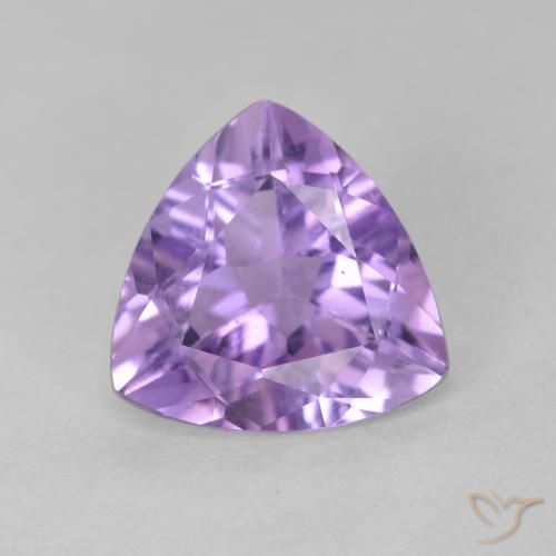 2.60ct Натуральный Средний фиолетовый Аметист, Триллион, Чистота VS