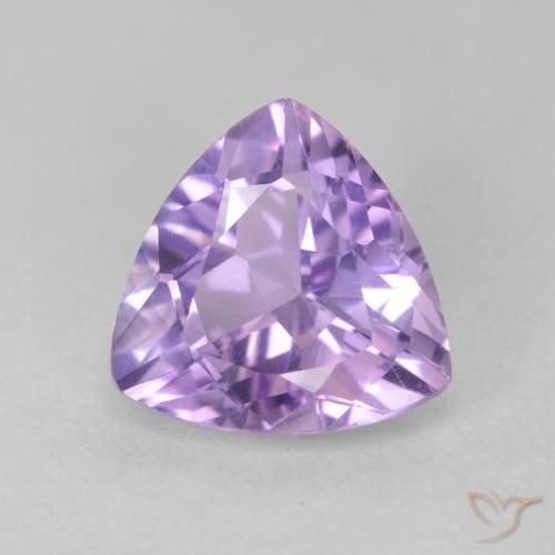 2.84ct Натуральный Средний фиолетовый Аметист, Триллион, Чистота VS
