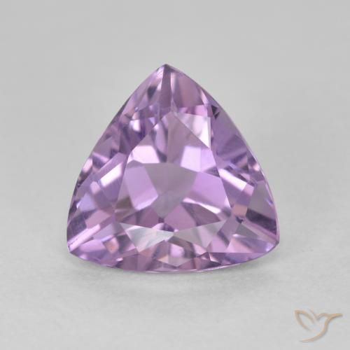 2.70ct Натуральный Розовато-фиолетовый Аметист, Триллион, Чистота VS