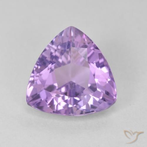 2.94ct Натуральный Розовато-фиолетовый Аметист, Триллион, Чистота VS