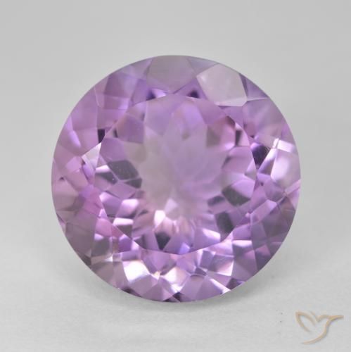 14.50ct Натуральный Средний фиолетовый Аметист, Круглый, Чистота VVS