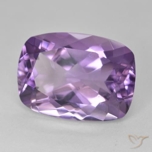 12.98 карата, натуральный Medium Light Purplish-Violet Аметист, Подушка, Чистота VVS