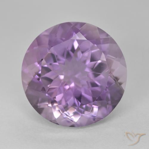 14.12ct Натуральный Средний розовый фиолетовый Аметист, Круглый, Чистота VVS