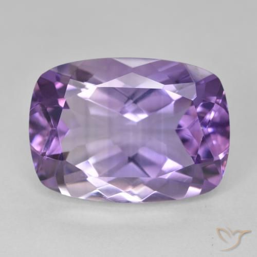 13.08ct Натуральный Темно-фиолетовый Аметист, Подушка, Чистота VVS