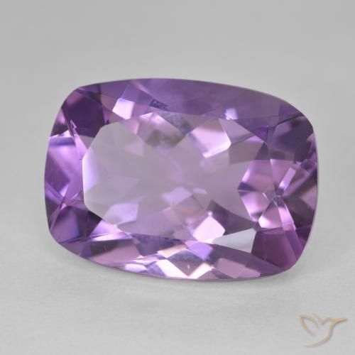 12.28 карата, натуральный Medium Light Purplish-Violet Аметист, Подушка, Чистота VVS