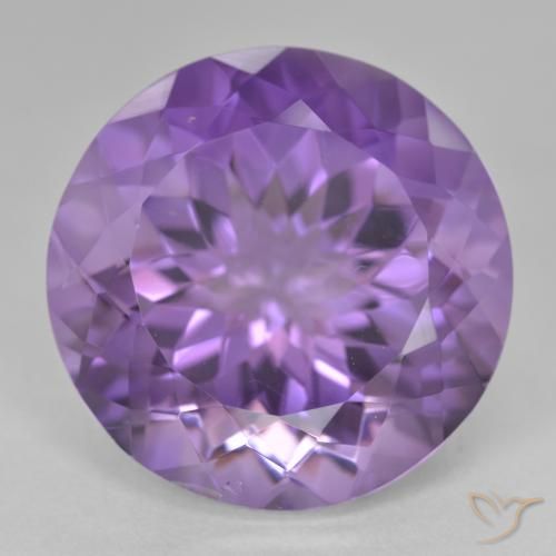 25.46ct Натуральный Темно-фиолетовый Аметист, Круглый, Чистота VVS