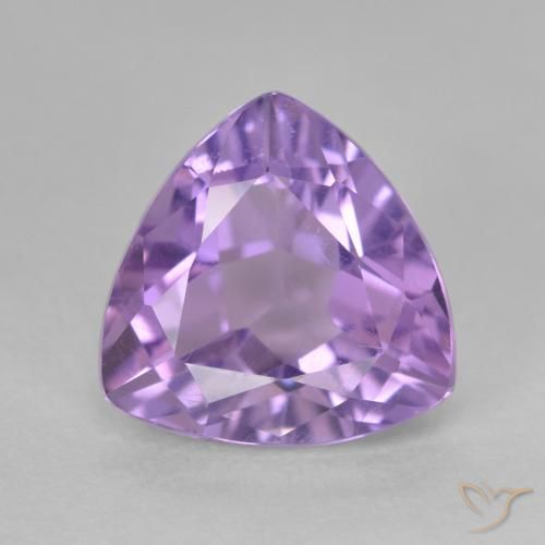 3.14ct Натуральный Темно-фиолетовый Аметист, Триллион, Чистота VS