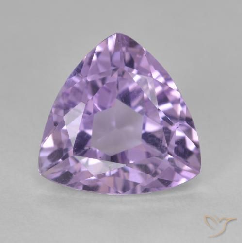 2.90ct Натуральный Темно-фиолетовый Аметист, Триллион, Чистота VS