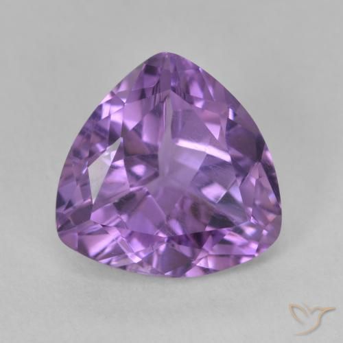 2.79ct Натуральный Розовато-фиолетовый Аметист, Триллион, Чистота VS