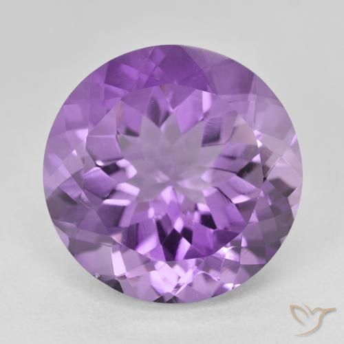 14.30ct Натуральный Темно-фиолетовый Аметист, Круглый, Чистота VVS