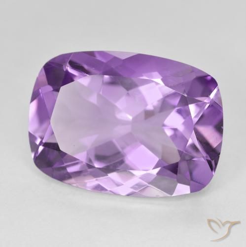11.71 карата, натуральный Medium Light Purplish-Violet Аметист, Подушка, Чистота VVS