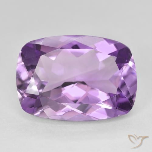 12.02ct Натуральный Medium Light Purplish-Violet Аметист, Подушка, Чистота VVS