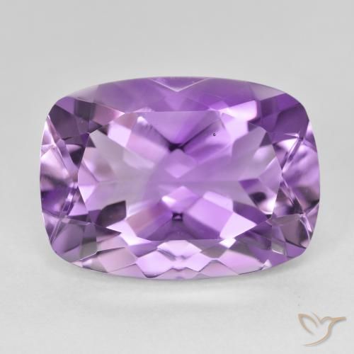 12.99ct Натуральный Пурпурно-фиолетовый Аметист, Подушка, Чистота VVS