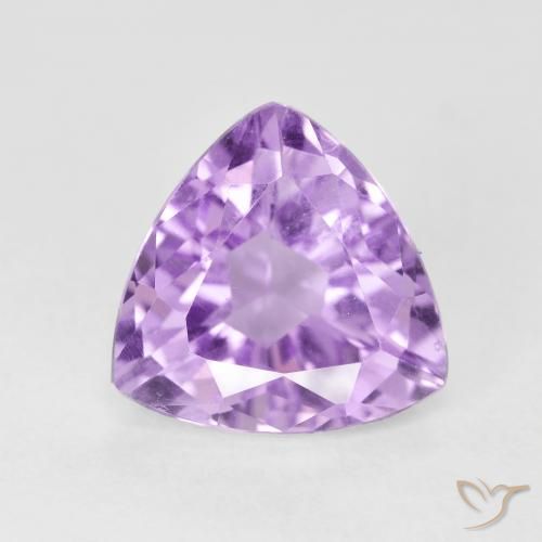 3.05ct Натуральный Ярко-розовато-фиолетовый Аметист, Триллион, Чистота VS