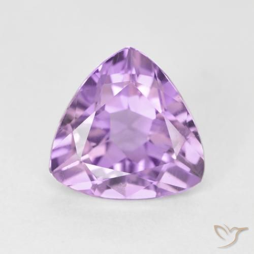 2.96ct Натуральный Средний розовый фиолетовый Аметист, Триллион, Чистота VS
