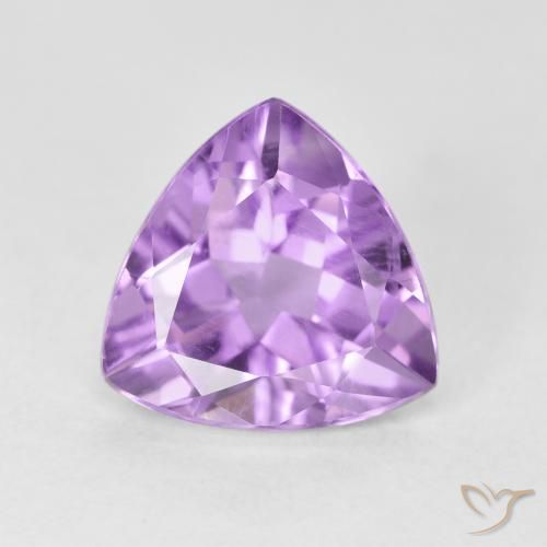 2.80ct Натуральный Светло-фиолетовый Аметист, Триллион, Чистота VS