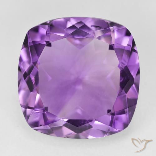 19.90ct Натуральный Темно-розовато-фиолетовый Аметист, Подушка, VVS-VS