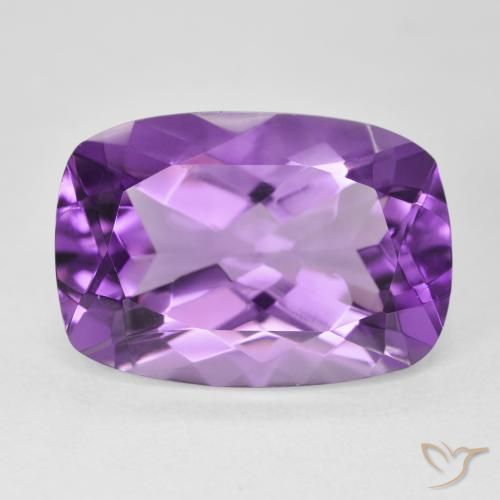 11.88ct Натуральный Средний фиолетовый Аметист, Подушка, VVS-VS