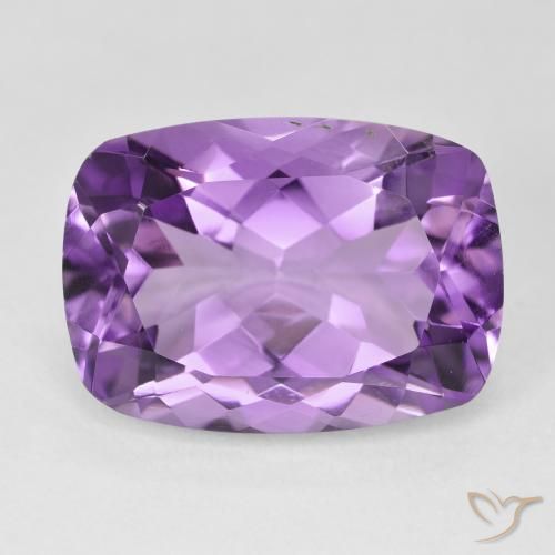 12.57ct Натуральный Средний фиолетовый Аметист, Подушка, Чистота VVS