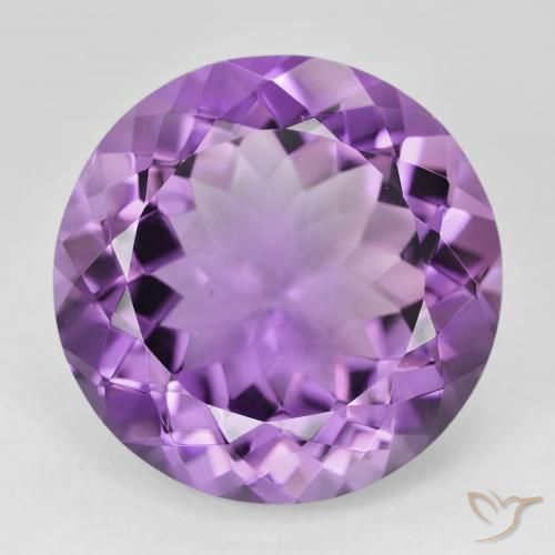 23.25ct Натуральный Розовато-фиолетовый Аметист, Круглый, Чистота VVS
