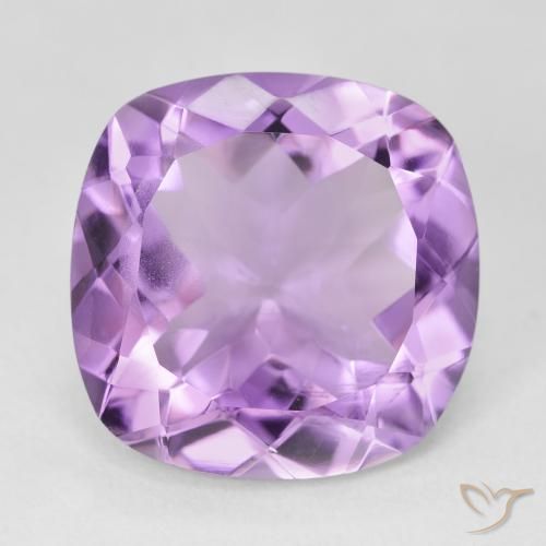 12.96ct Натуральный Розовато-фиолетовый Аметист, Подушка, VVS-VS