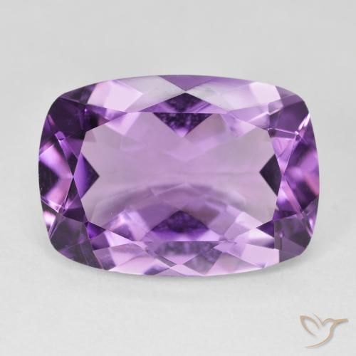 11.71ct Натуральный Розовато-фиолетовый Аметист, Подушка, Чистота VVS