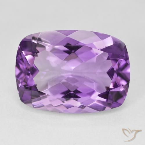 12.63ct Натуральный Розовато-фиолетовый Аметист, Подушка, Чистота VVS