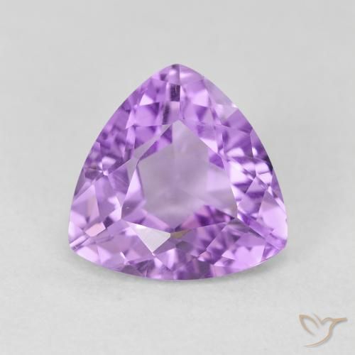 2.86ct Натуральный Средний фиолетовый Аметист, Триллион, Чистота VS