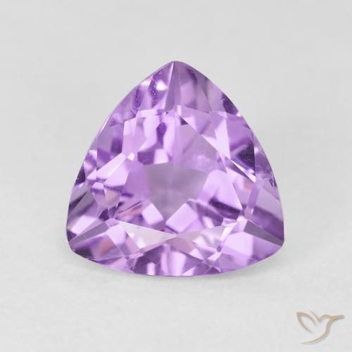 2.79ct Натуральный Розовато-фиолетовый Аметист, Триллион, Чистота VS