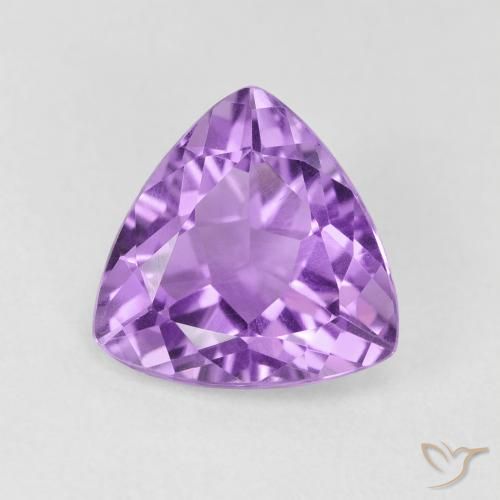 2.57ct Натуральный Средний розовато-фиолетовый Аметист, Триллион, Чистота VS