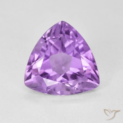 2.79ct Натуральный Розовато-фиолетовый Аметист, Триллион, Чистота VS