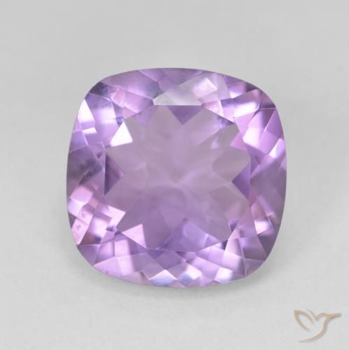 10.97ct Натуральный Средний фиолетовый Аметист, Подушка, Чистота VVS
