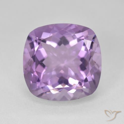 12.90ct Натуральный Розовато-фиолетовый Аметист, Подушка, Чистота VVS