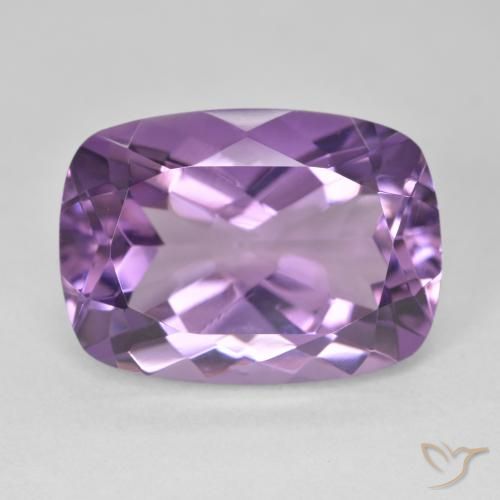 13.63ct Натуральный Пурпурно-фиолетовый Аметист, Подушка, Чистота VVS