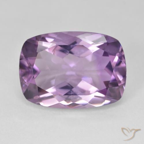 12.30ct Натуральный Пурпурно-фиолетовый Аметист, Подушка, VVS-VS