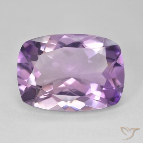 11.51ct Натуральный Розовато-фиолетовый Аметист, Подушка, Чистота VVS