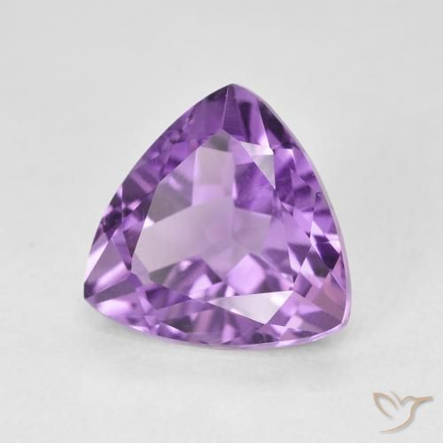 2.95 карата, натуральный Medium Light Purplish-Violet Аметист, Триллион, VVS-VS