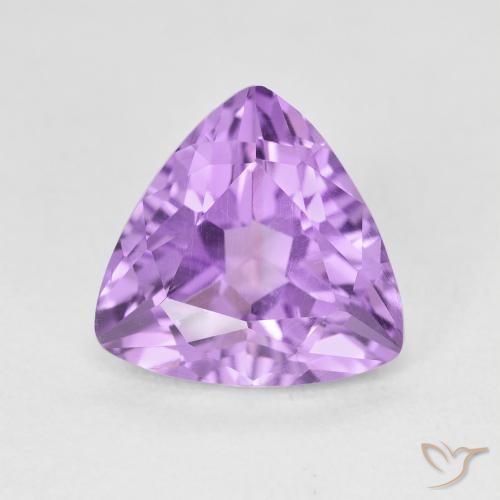 2.80ct Натуральный Розовато-фиолетовый Аметист, Триллион, VVS-VS