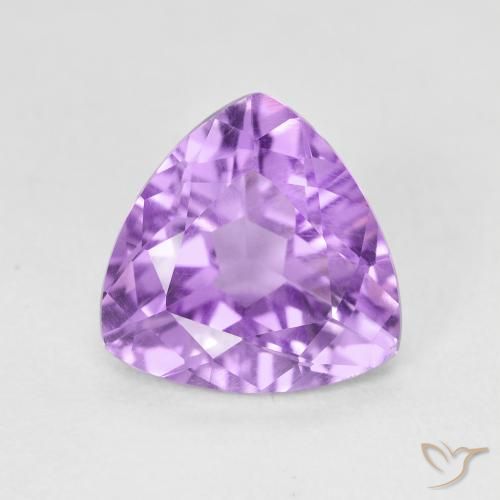 2.79ct Натуральный Средний фиолетовый Аметист, Триллион, VVS-VS