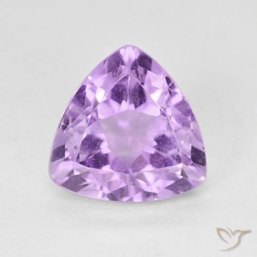 3.15ct Натуральный Ярко-розовато-фиолетовый Аметист, Триллион, Чистота VS