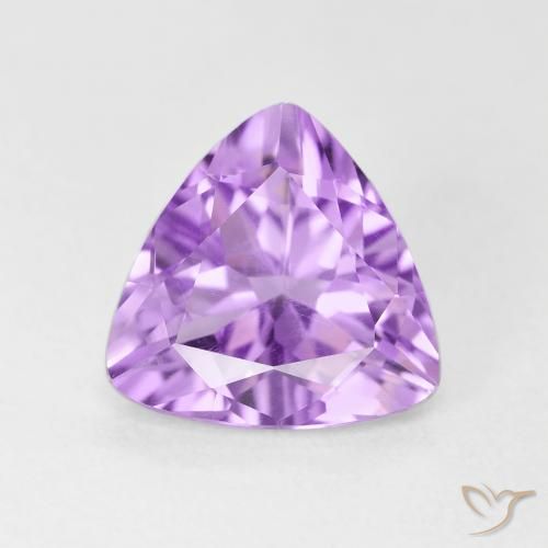 2.79ct Натуральный Светло-розовато-фиолетовый Аметист, Триллион, VVS-VS