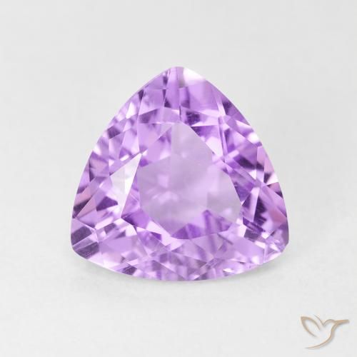 2.81ct Натуральный Светло-розовато-фиолетовый Аметист, Триллион, VVS-VS