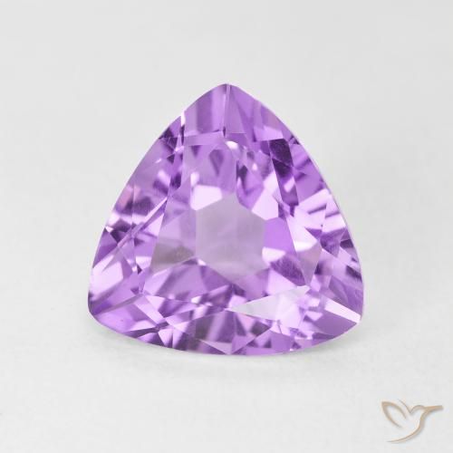 2.86ct Натуральный Светло-фиолетовый Аметист, Триллион, VVS-VS