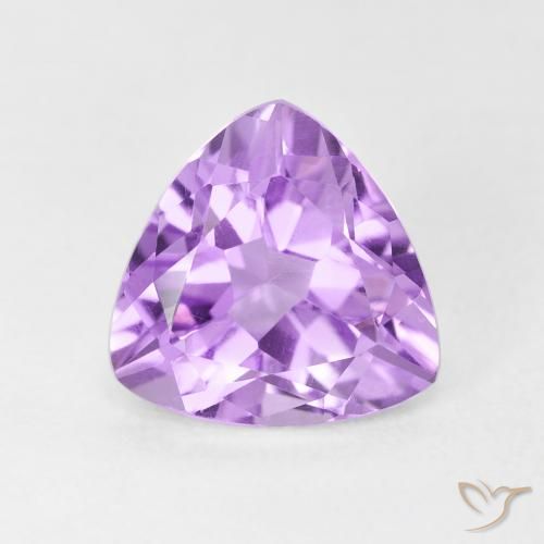 2.93ct Натуральный Светло-розовато-фиолетовый Аметист, Триллион, VVS-VS