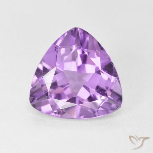 2.79ct Натуральный Светло-фиолетовый Аметист, Триллион, VVS-VS