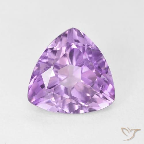 2.84ct Натуральный Светло-розовато-фиолетовый Аметист, Триллион, VVS-VS