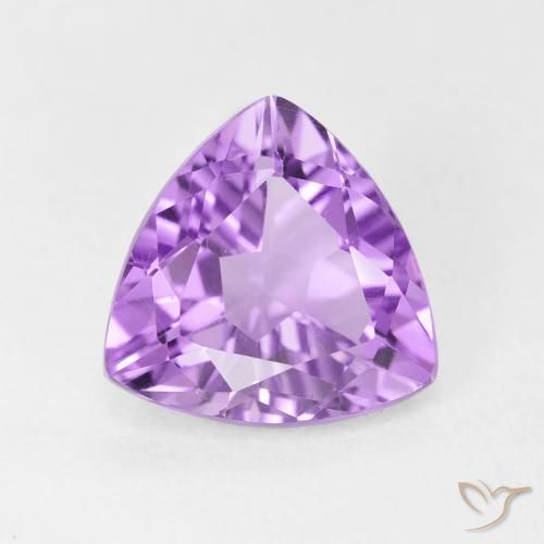 2.84ct Натуральный Светло-розовато-фиолетовый Аметист, Триллион, VVS-VS