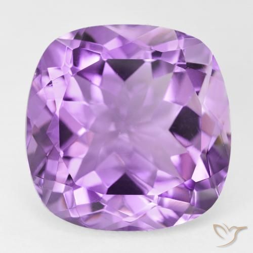 21.19ct Натуральный Средний розовато-фиолетовый Аметист, Подушка, Чистота VVS