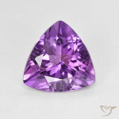 2.61ct Натуральный Розовато-фиолетовый Аметист, Триллион, Чистота VVS