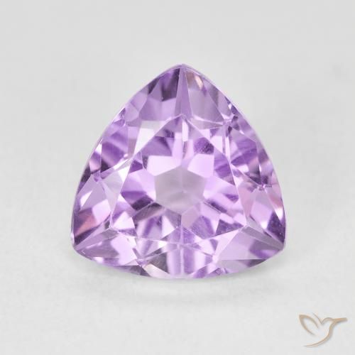 2.87ct Натуральный Светло-фиолетовый Аметист, Триллион, Чистота VVS